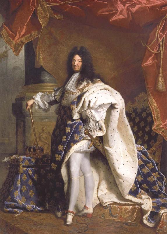 Hyacinthe Rigaud Portrait of Louis XIV oil painting image